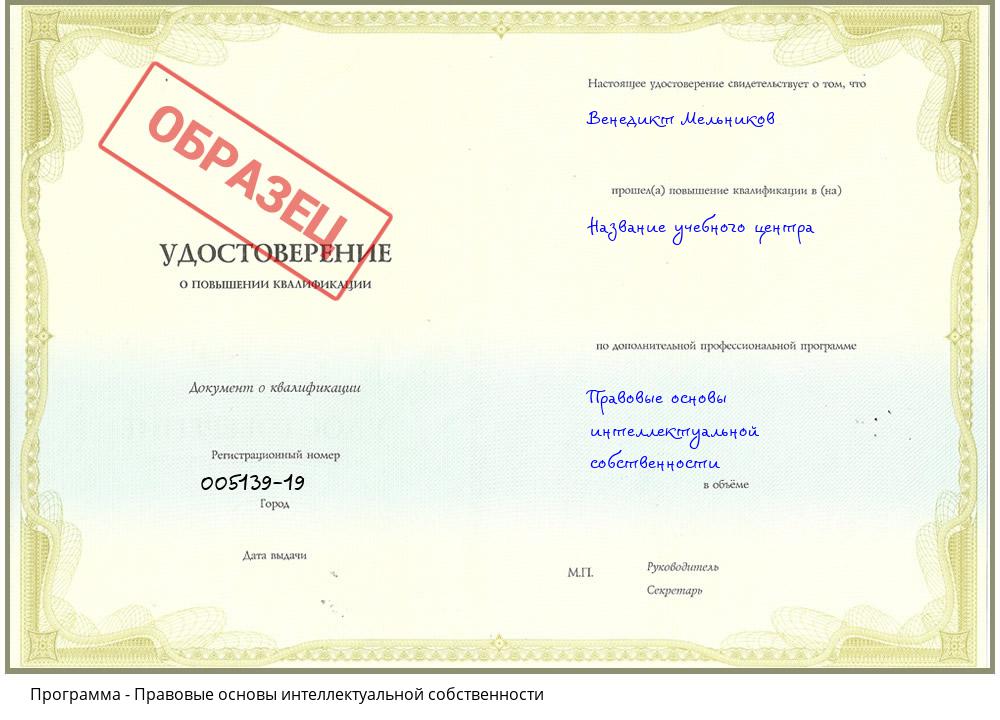 Правовые основы интеллектуальной собственности Новоуральск
